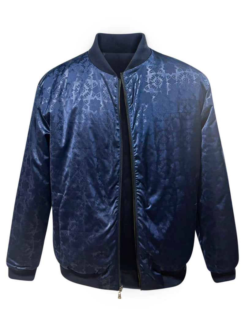 Navy blue reversible Bomber Jacket