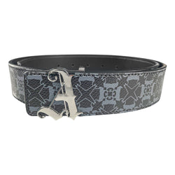 Black leather belt