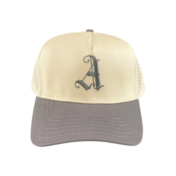 Gray trucker hat