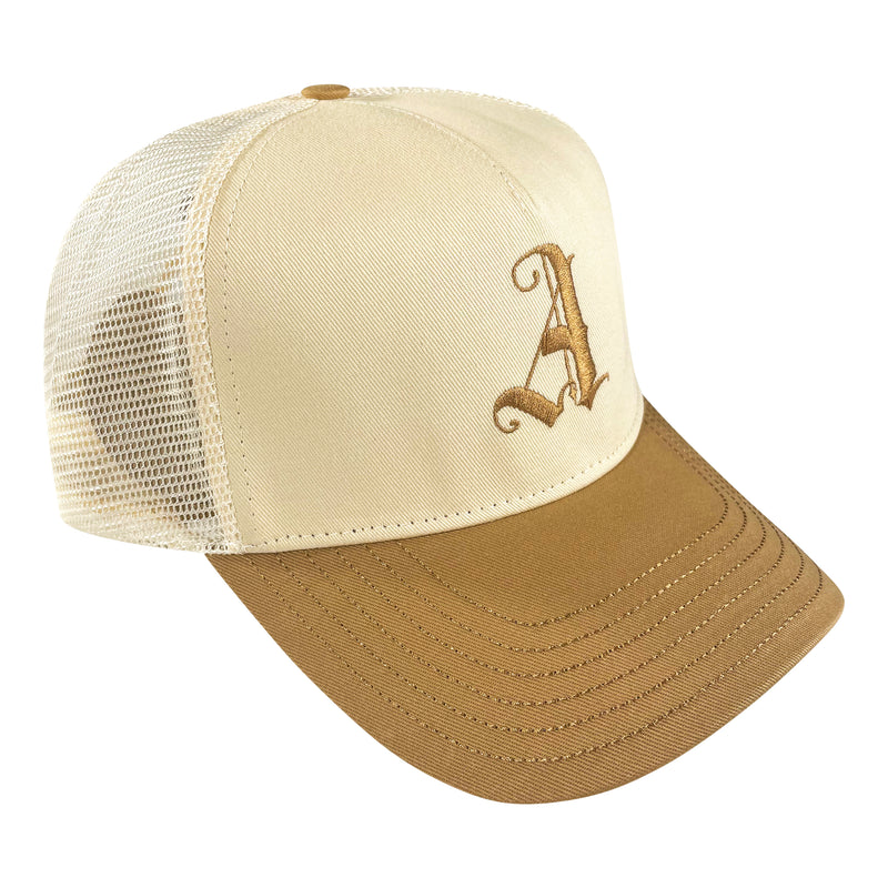 Tan trucker hat