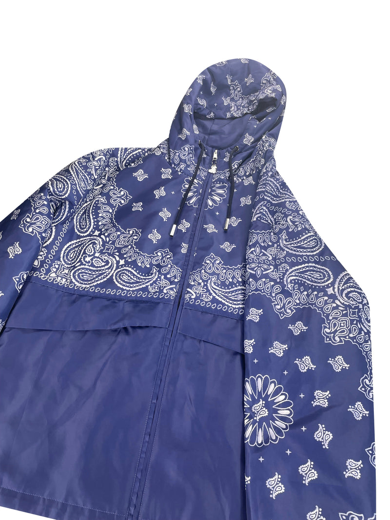 Blue bandana winter jacket