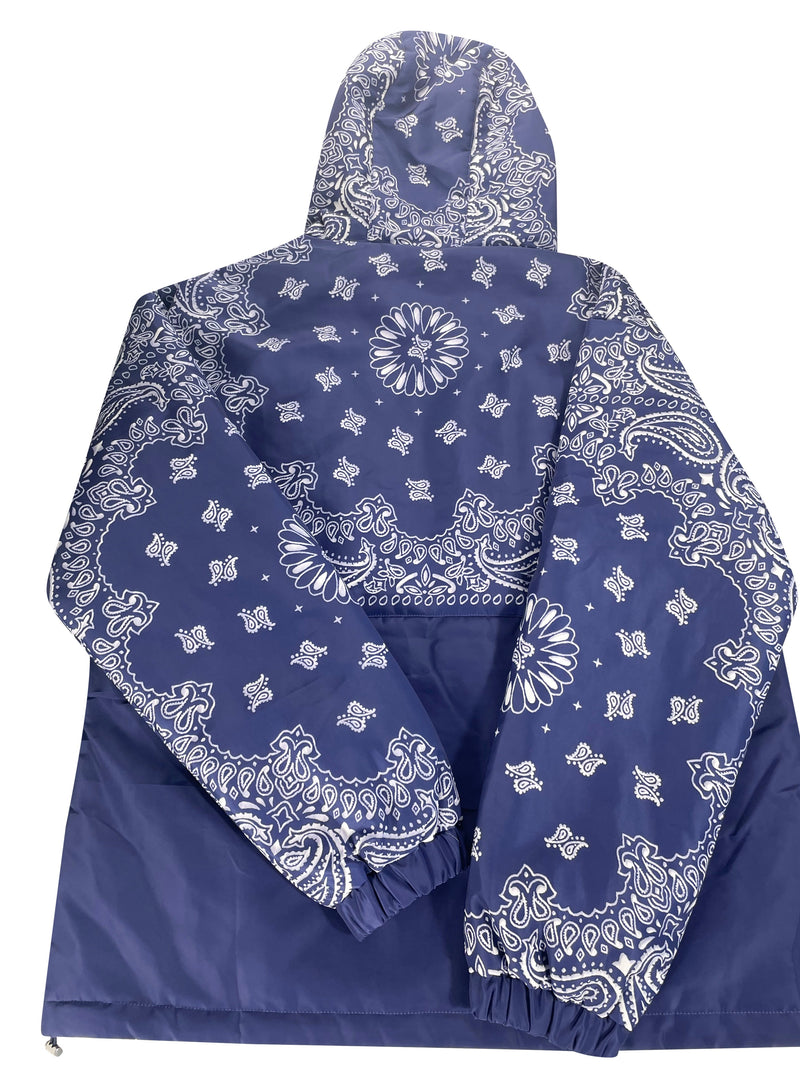 Blue bandana winter jacket