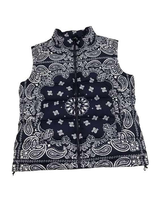 Navy Bandana Vest