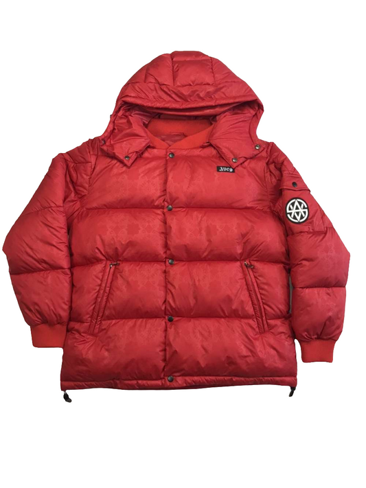 Vibrant Red Puffer Jacket