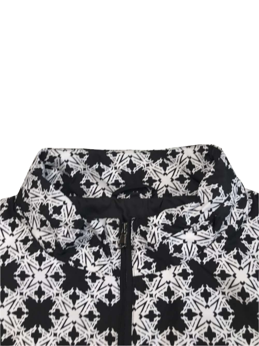 Black and White Floral Jacket