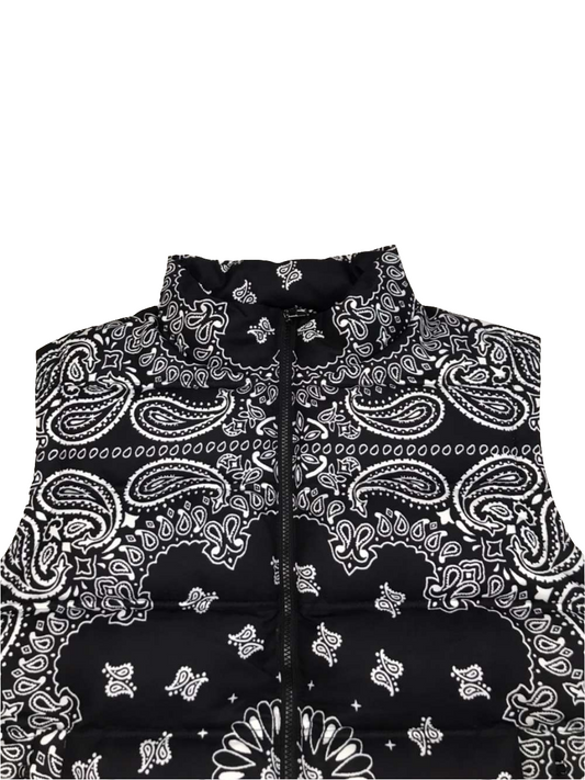 Black and White Bandana Vest