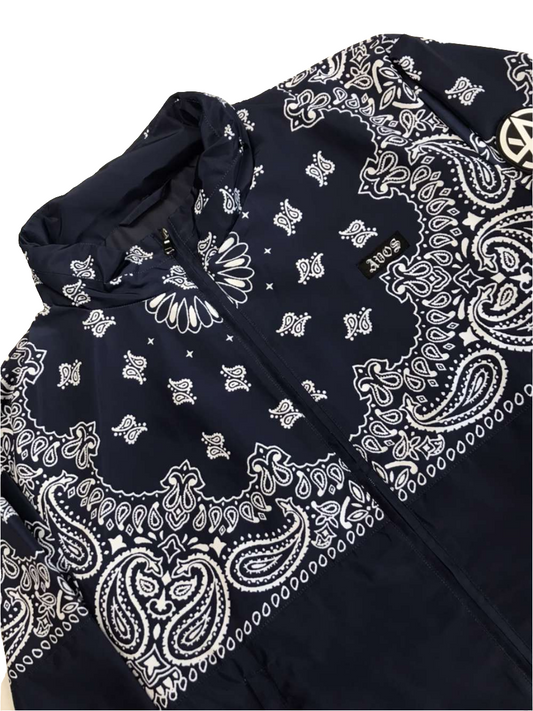 Black Bandana Windbreaker Jacket