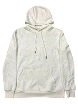 White Embossed Hoodies