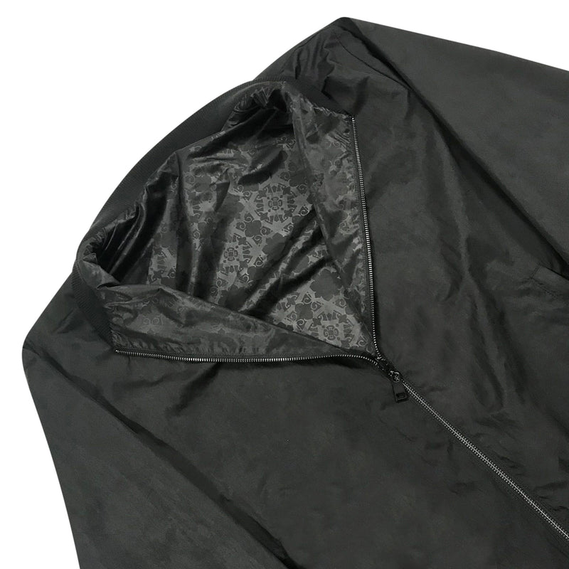 Black reversible bomber jacket