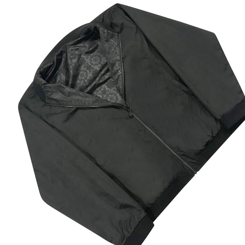 Black reversible bomber jacket