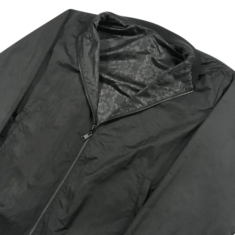 Black reversible bomber jacket