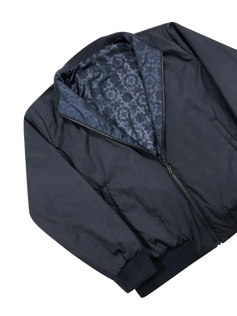 Navy blue reversible Bomber Jacket