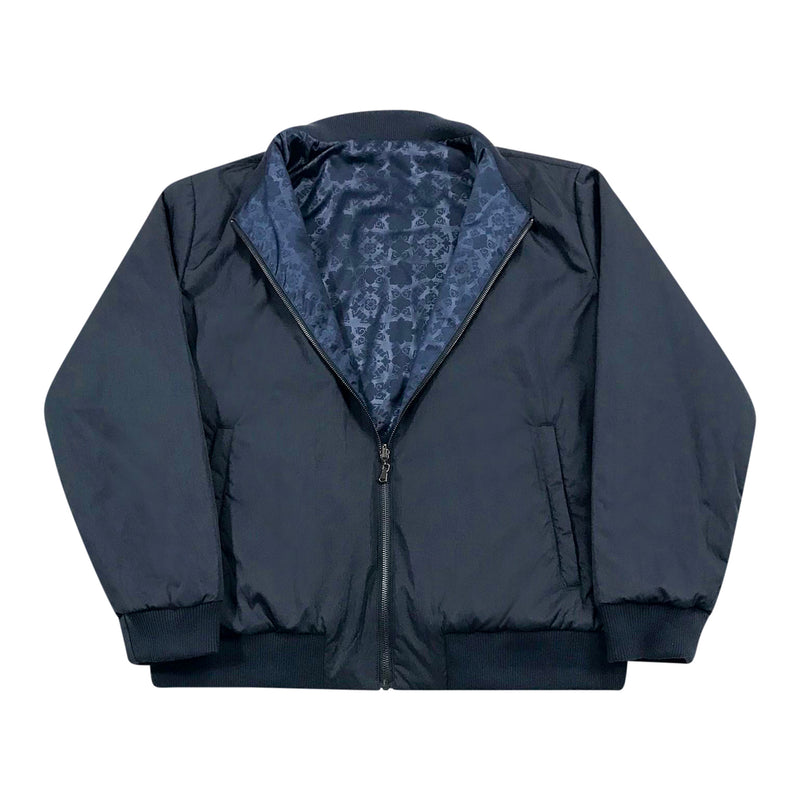 Navy blue reversible Bomber Jacket